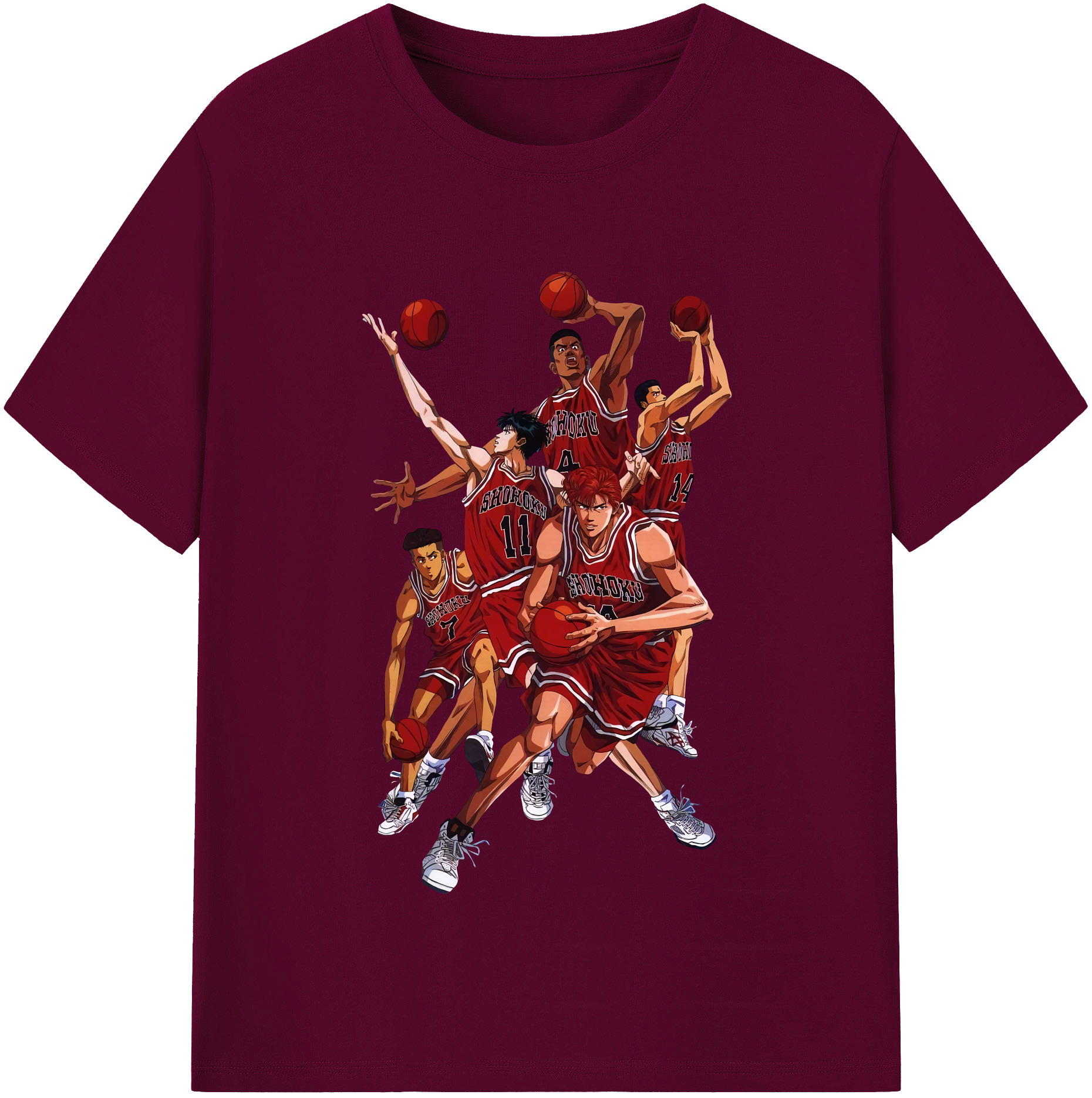 （画像用） SLAM DUNK／スラムダンク レディースカジュアルプリントTシャツ（綿100％）